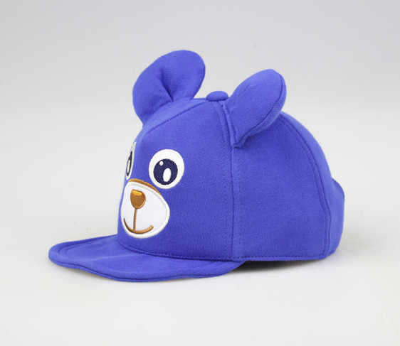 custom soft brim cool kid hat ,ear hat for 3-7years children,100%cotton comfortable child cap