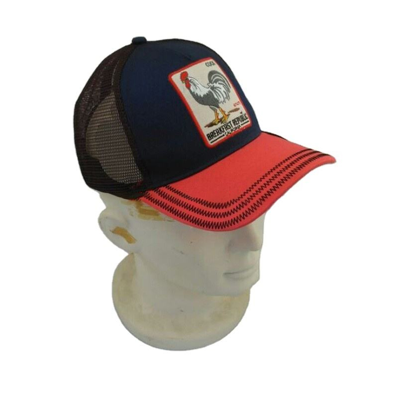 Can be customized 100 cotton twill baseball 5 plate baseball can be customized baseball cap mesh