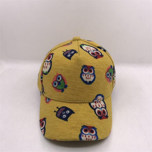 Beanie 5 Panel Cap Solid + Sublimation Printed Hat Recycled Material