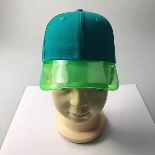 2022 Hot Sale KaiHong Transparent Visor Baseball Summer hats From BSCI Audit Factory Sedex 4P Audit Factory