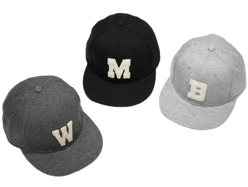 100% cotton 6 panel rebound cap with letter logo good quality