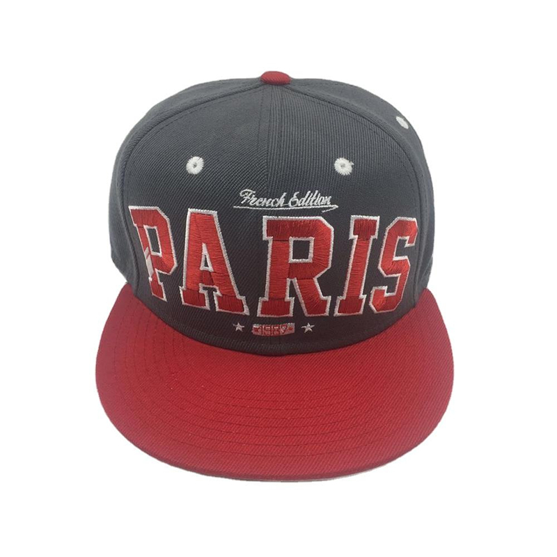 wholesale 6 panel custom embroidery hip hop snapback hats with your own logo