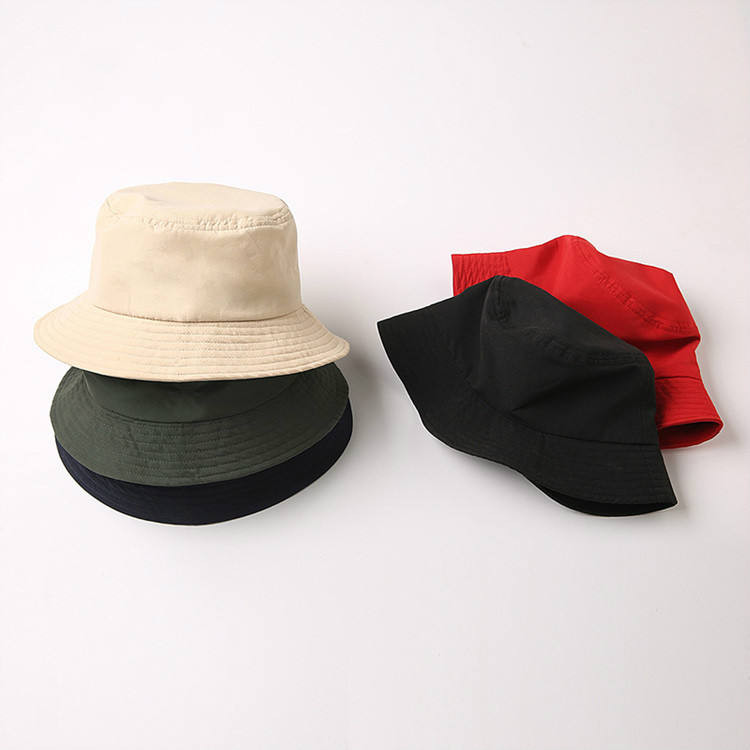 Cheap plain polyester bucket hat