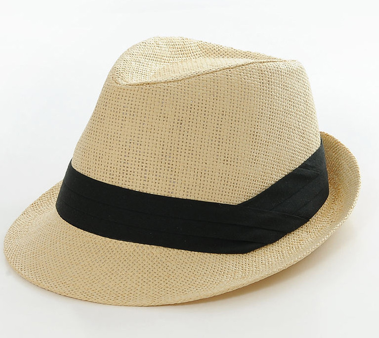 Custom logo mens paper beach straw cap made in china